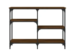 Consola| Mesa consola 102x29x75 cm derivados madeira carvalho PT936455 Castanho