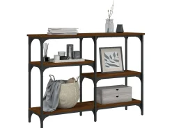 Consola| Mesa consola 102x29x75 cm derivados madeira carvalho PT936455 Castanho