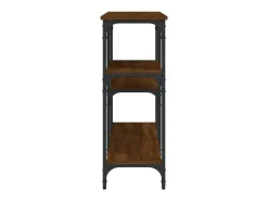 Consola| Mesa consola 160x29x75 cm derivados madeira carvalho PT481367 Castanho