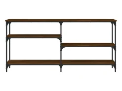 Consola| Mesa consola 160x29x75 cm derivados madeira carvalho PT481367 Castanho