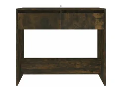 Consola*vidaxl Mesa consola 89x41x76,5 cm derivados de madeira carvalho fumado Natural claro