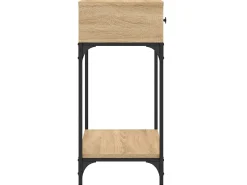 Consola| Mesa consola 75x34,5x75 cm derivados de madeira carvalho sonoma PT821780 Castanho