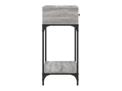 Consola* Mesa consola 75x34,5x75 cm derivados de madeira sonoma PT350294 Cinzento