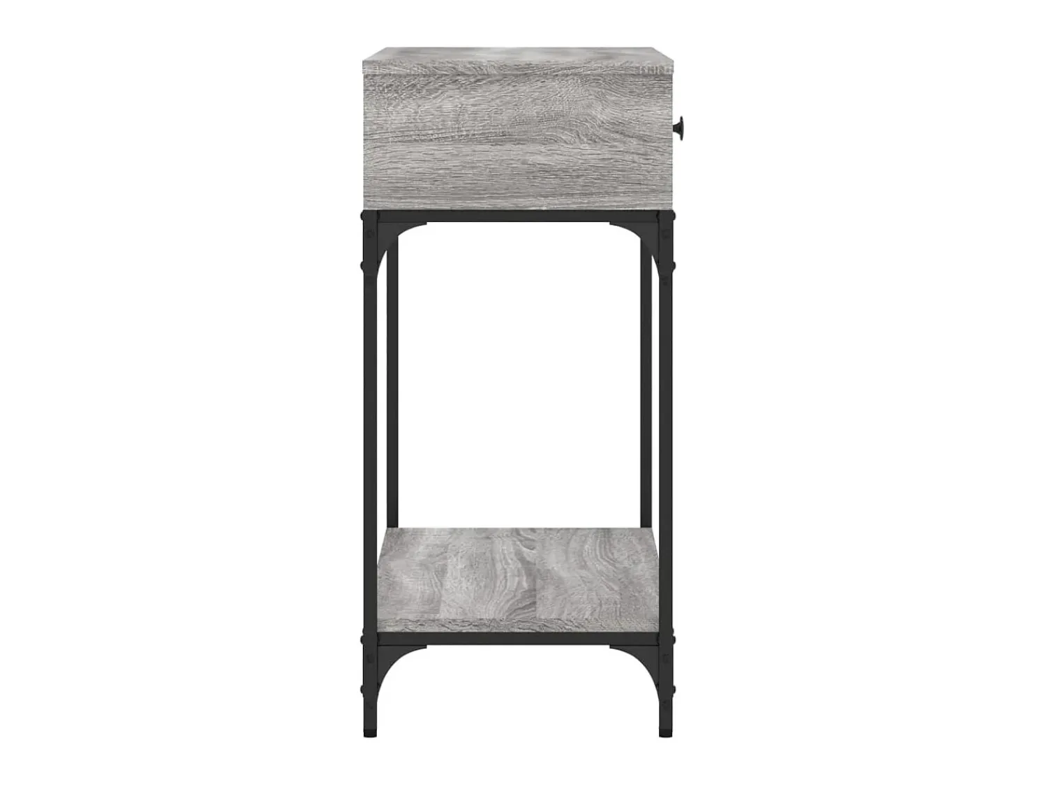 Consola* Mesa consola 75x34,5x75 cm derivados de madeira sonoma PT350294 Cinzento