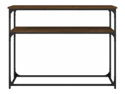 Discount vidaxl Mesa consola 100x35,5x75 cm derivados madeira carvalho castanho Natural claro