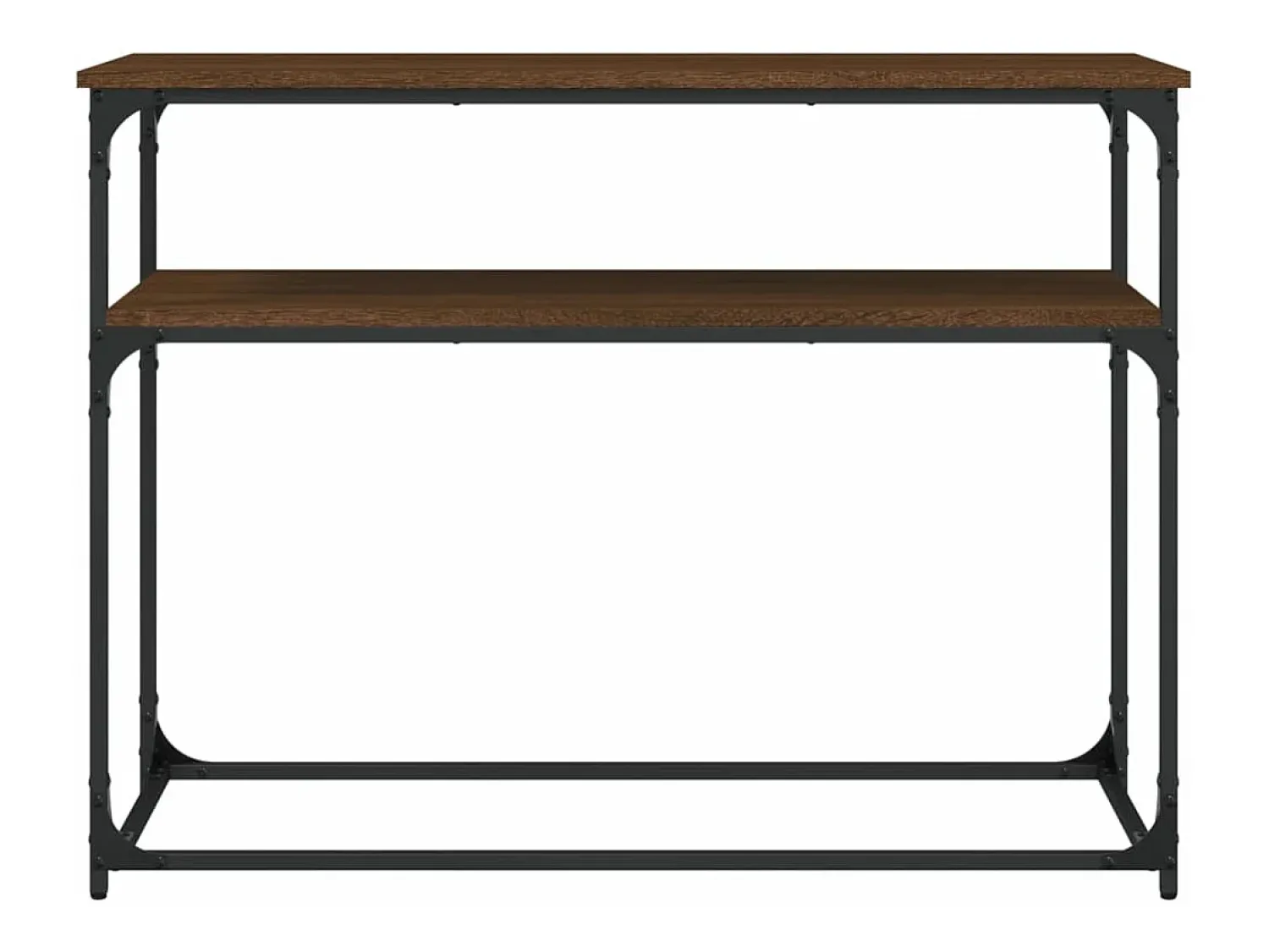 Discount vidaxl Mesa consola 100x35,5x75 cm derivados madeira carvalho castanho Natural claro