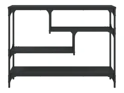 Online vidaxl Mesa consola 100x30x75 cm derivados de madeira Preto
