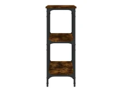 Consola*vidaxl Mesa consola 100x29x75 cm derivados de madeira carvalho fumado Natural escuro