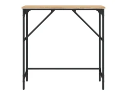 Consola| Mesa consola 75x32x75 cm derivados de madeira carvalho sonoma PT247522 Castanho