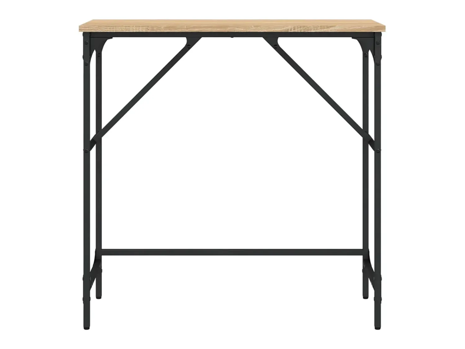 Consola| Mesa consola 75x32x75 cm derivados de madeira carvalho sonoma PT247522 Castanho