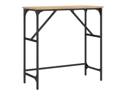 Consola| Mesa consola 75x32x75 cm derivados de madeira carvalho sonoma PT247522 Castanho