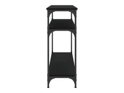 Consola|vidaxl Mesa consola 100x29x75 cm derivados de madeira Preto