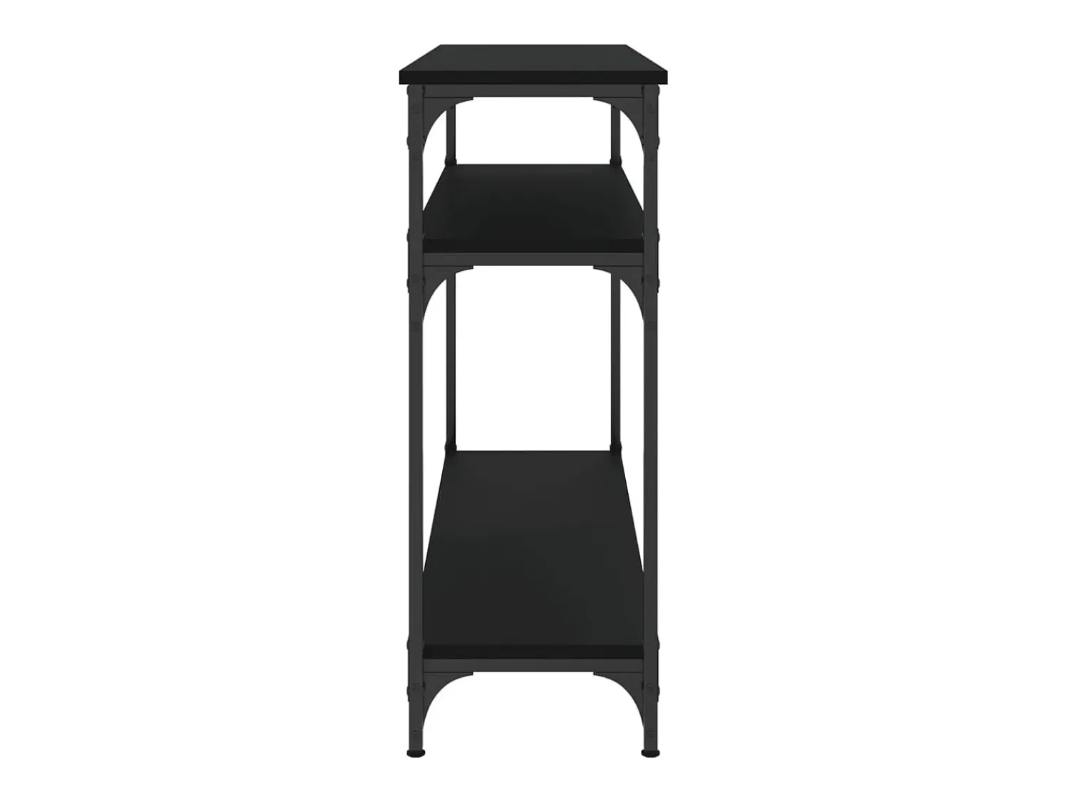 Consola|vidaxl Mesa consola 100x29x75 cm derivados de madeira Preto