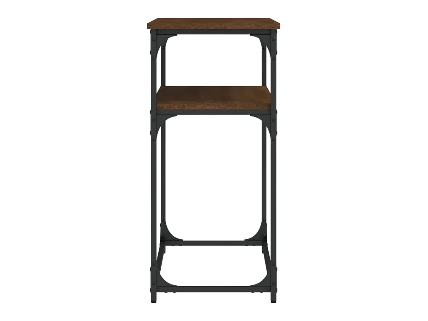 Consola* Mesa consola 100x35,5x75 cm derivados madeira carvalho PT785709 Castanho