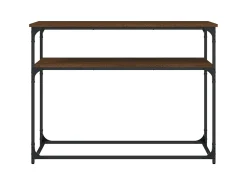 Consola* Mesa consola 100x35,5x75 cm derivados madeira carvalho PT785709 Castanho