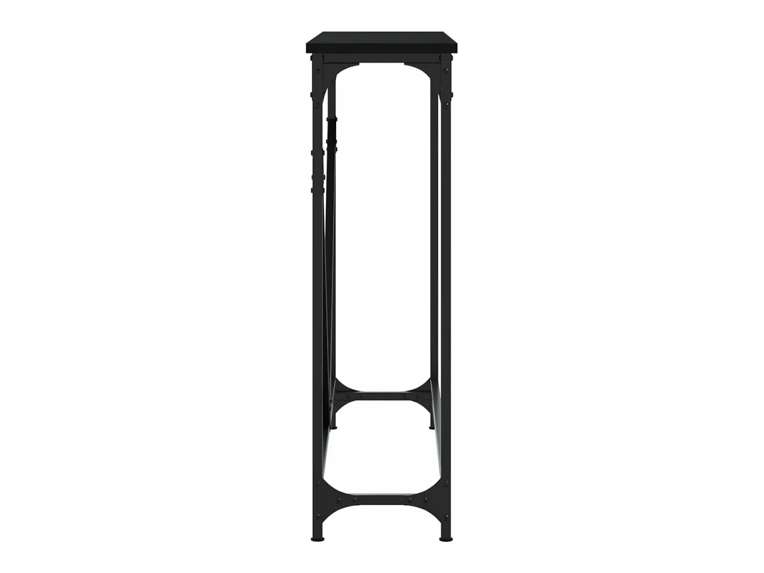 Sale vidaxl Mesa consola 102x22,5x75 cm derivados de madeira Preto