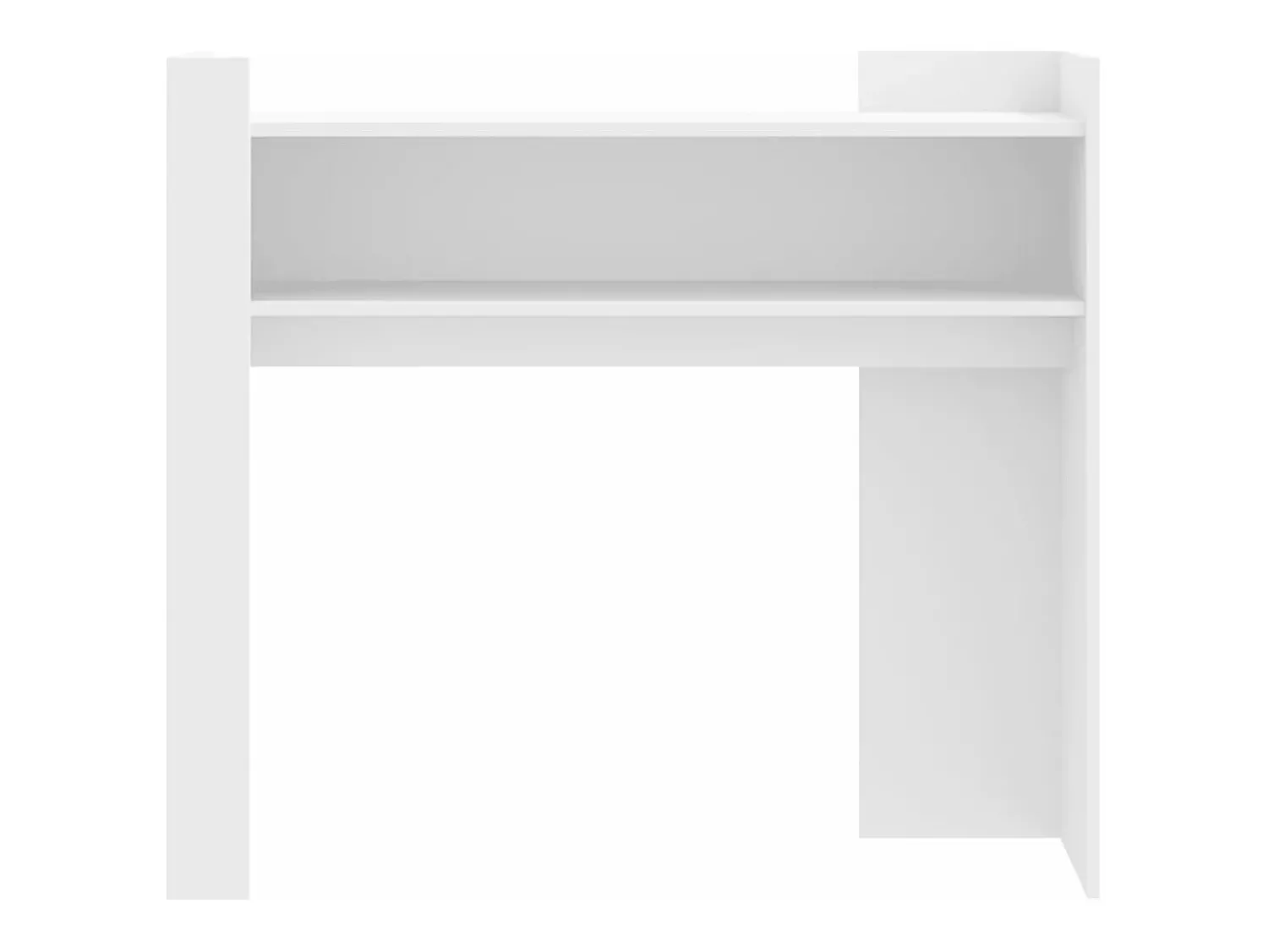 Consola* Mesa consola 100x35x90 cm derivados de madeira PT674499 Branco