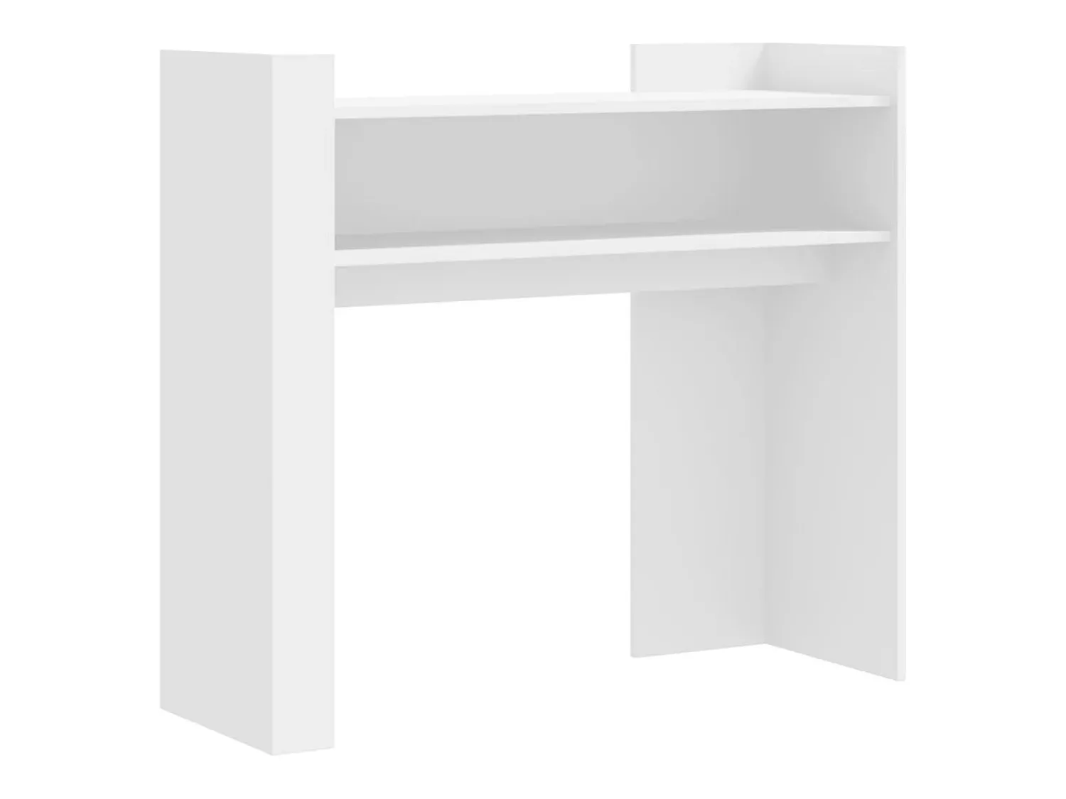 Consola* Mesa consola 100x35x90 cm derivados de madeira PT674499 Branco