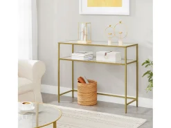 Best Mesa Consola 100x35x80 cm dourada Dourado