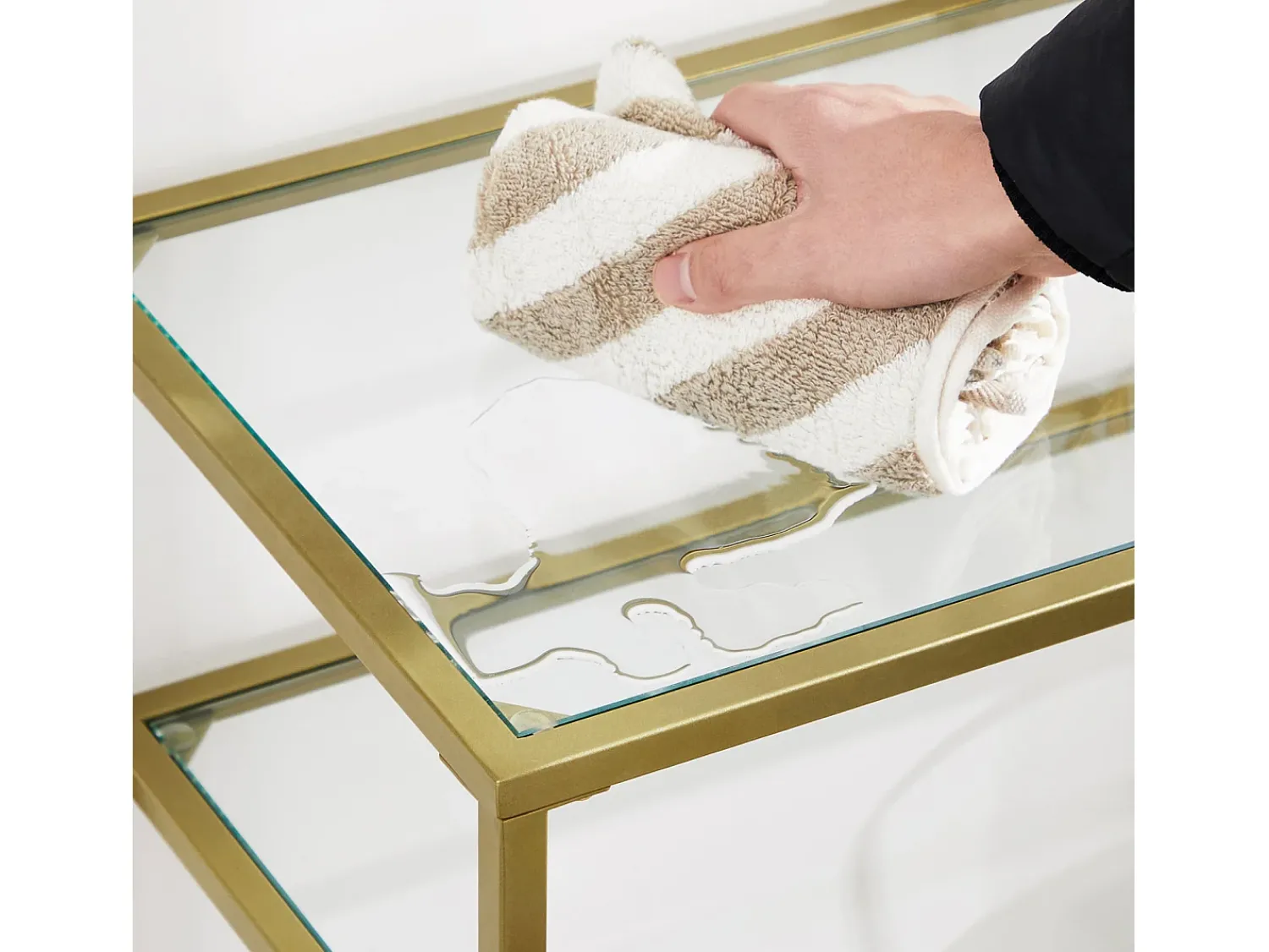 Best Mesa Consola 100x35x80 cm dourada Dourado
