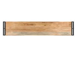Consola| Mesa consola 150x30x75 cm madeira de acácia maciça PT756417 Castanho