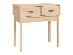 Consola|vidaxl Mesa consola 76,5x40x75 cm madeira de pinho maciço Natural claro