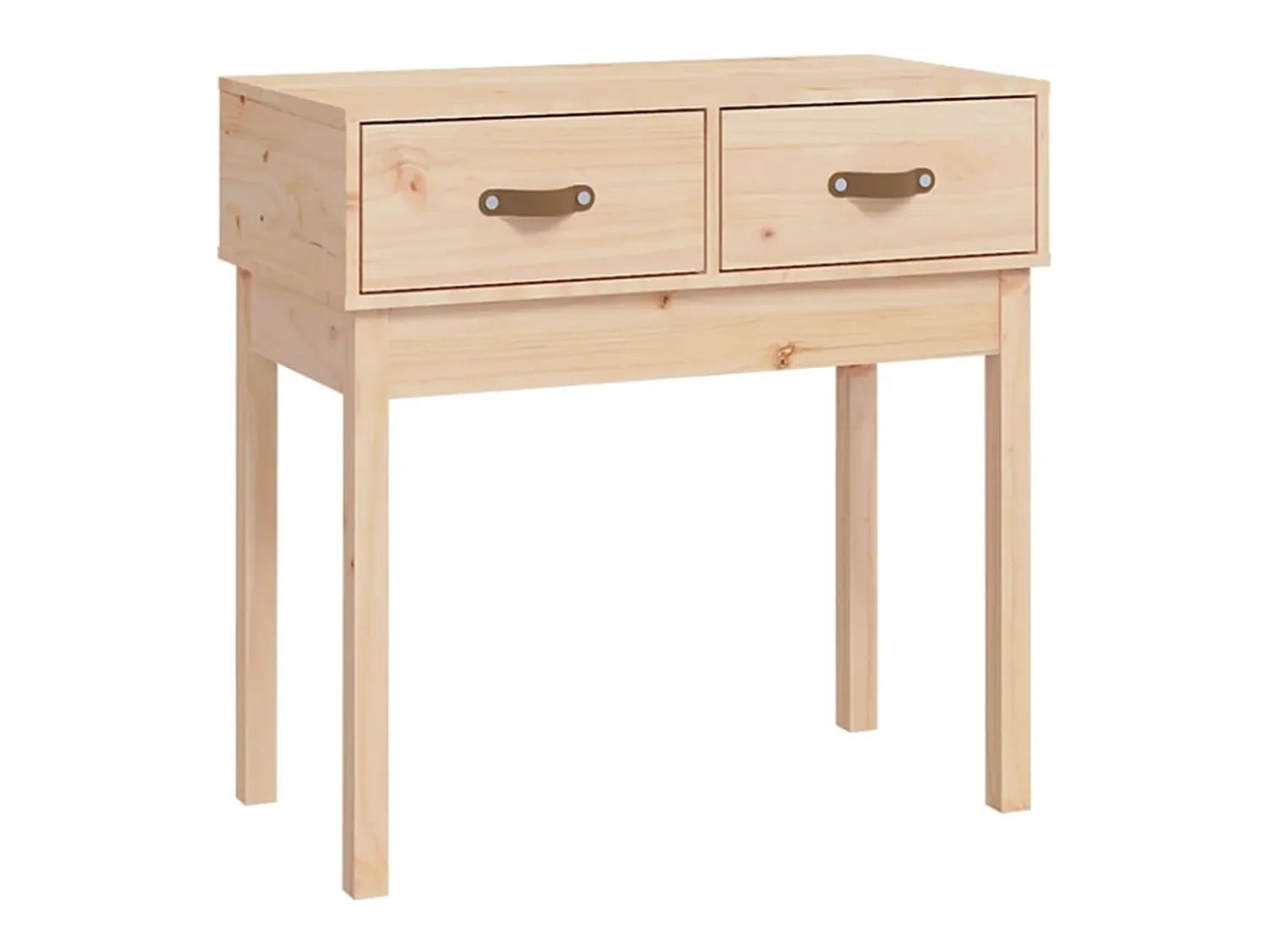 Consola|vidaxl Mesa consola 76,5x40x75 cm madeira de pinho maciço Natural claro