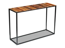 Consola|vidaxl Mesa consola 110x35x76 cm madeira reciclada maciça Multicor
