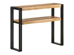 Consola|vidaxl Mesa consola 90x30x75 cm madeira de acácia maciça Natural claro