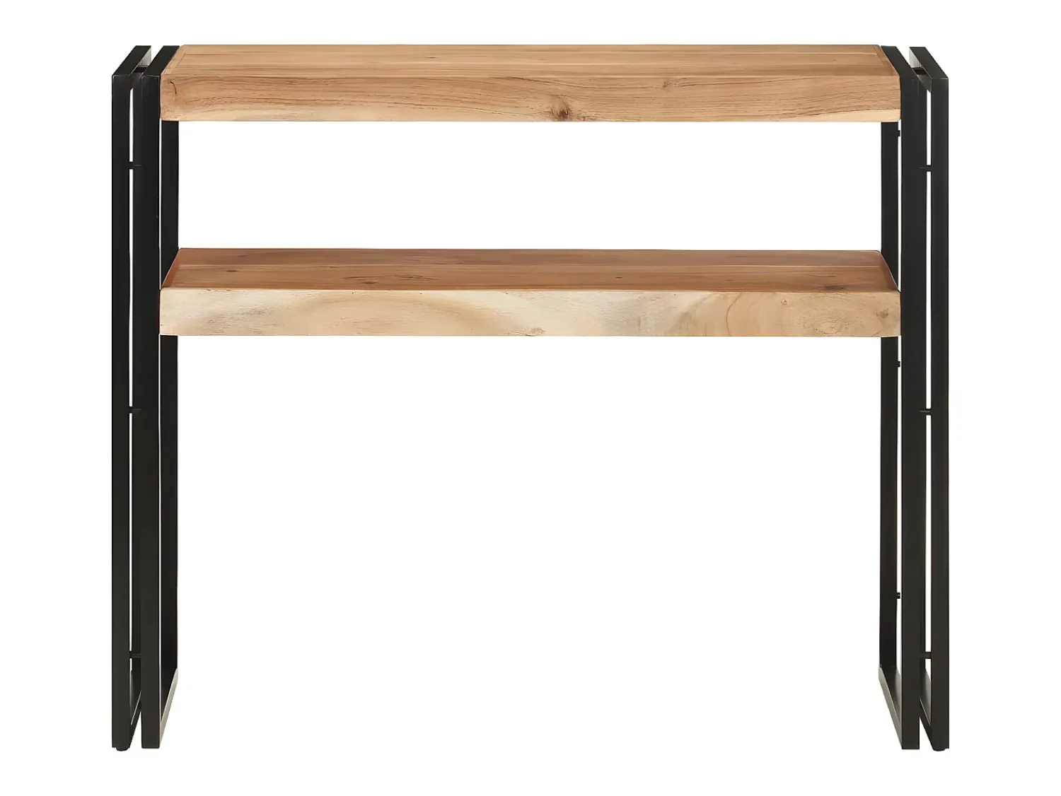 Consola|vidaxl Mesa consola 90x30x75 cm madeira de acácia maciça Natural claro