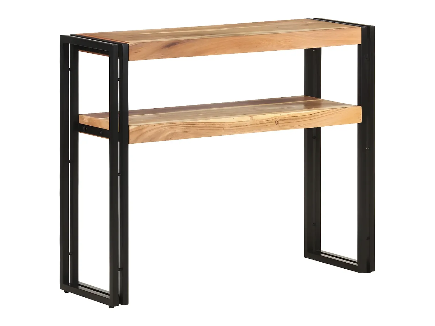 Consola|vidaxl Mesa consola 90x30x75 cm madeira de acácia maciça Natural claro