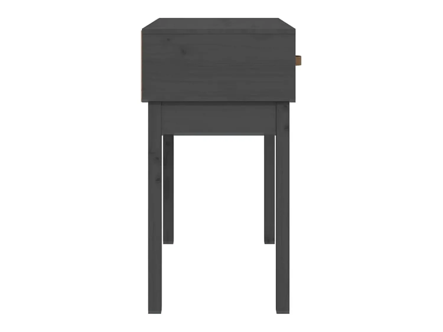 Consola* Mesa consola 76,5x40x75 cm madeira de pinho maciça PT228722 Cinzento