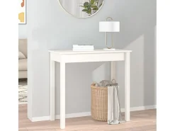 Mesa consola 80x40x75 cm madeira de pinho maciça PT836337^ Consola