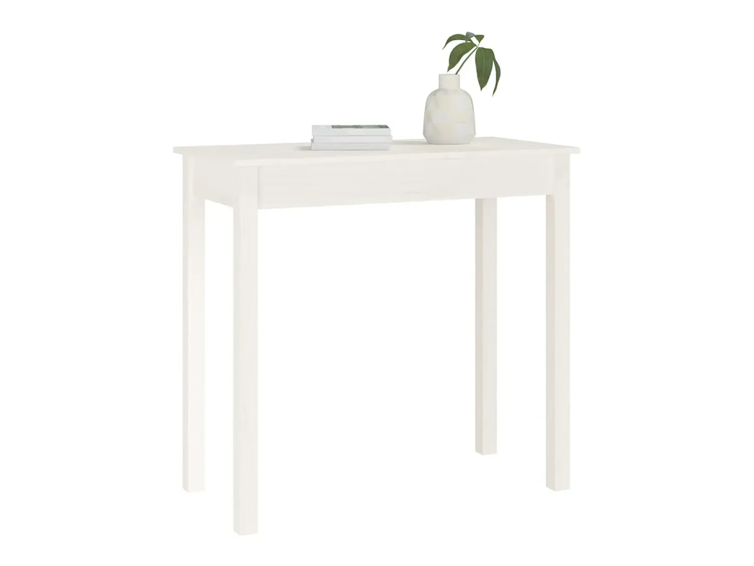 Mesa consola 80x40x75 cm madeira de pinho maciça PT836337^ Consola