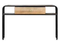 Clearance Mesa consola 118x30x75 cm madeira de mangueira maciça PT774467 Castanho