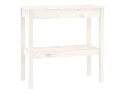 vidaxl Mesa consola 80x40x75 cm madeira de pinho maciça^ Consola