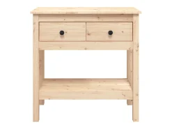 Sale vidaxl Mesa consola 75x35x75 cm madeira de pinho maciço Natural claro