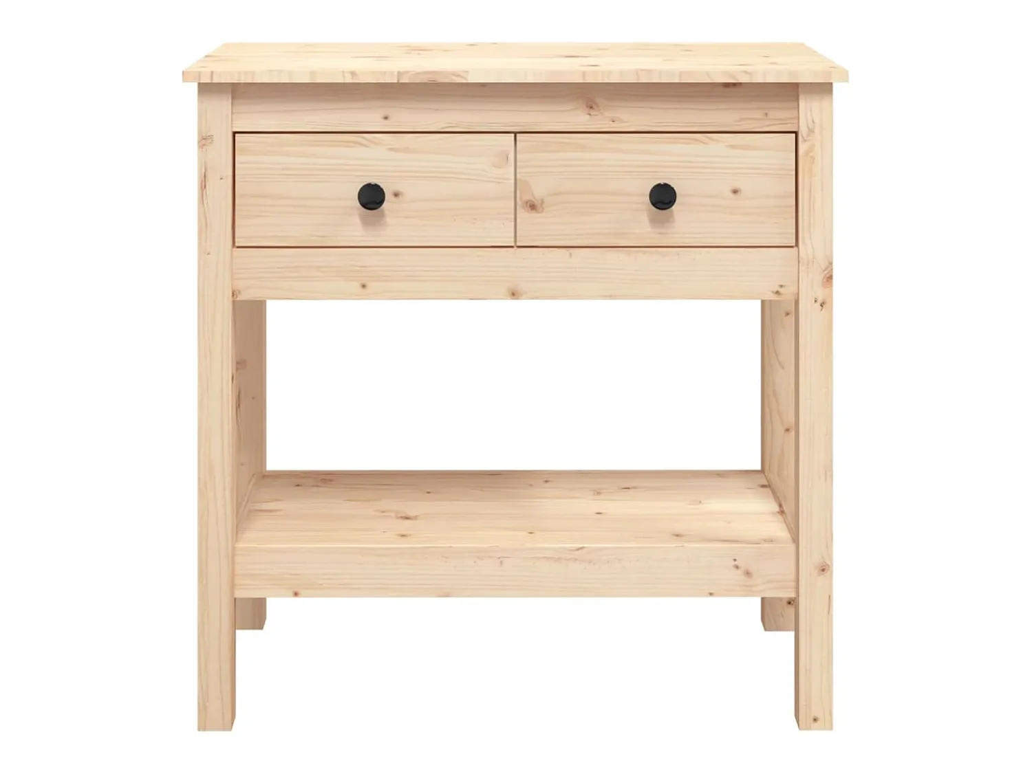 Sale vidaxl Mesa consola 75x35x75 cm madeira de pinho maciço Natural claro