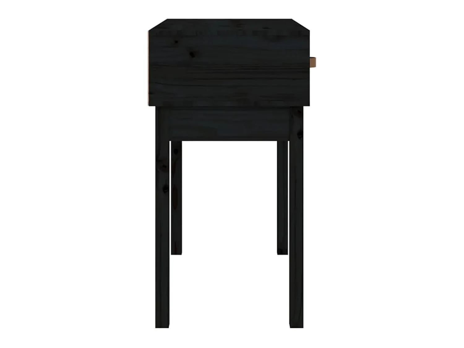 Consola| Mesa consola 76,5x40x75 cm madeira de pinho maciça PT554853 Preto
