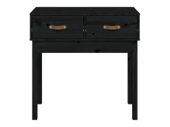 Consola| Mesa consola 76,5x40x75 cm madeira de pinho maciça PT554853 Preto