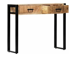 Mesa consola 90x30x75 cm madeira de mangueira maciça PT440605^ Consola