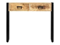 Mesa consola 90x30x75 cm madeira de mangueira maciça PT440605^ Consola