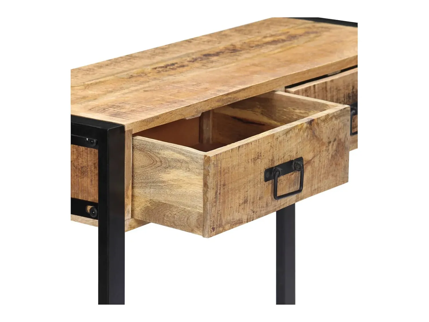 Mesa consola 90x30x75 cm madeira de mangueira maciça PT440605^ Consola