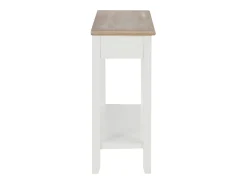 Consola* Mesa consola 110x35x80 cm madeira PT142810 Branco