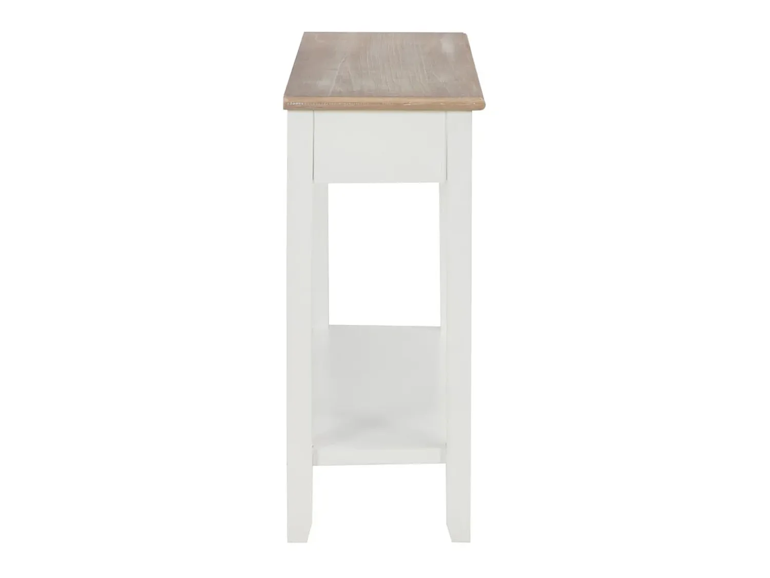 Consola* Mesa consola 110x35x80 cm madeira PT142810 Branco