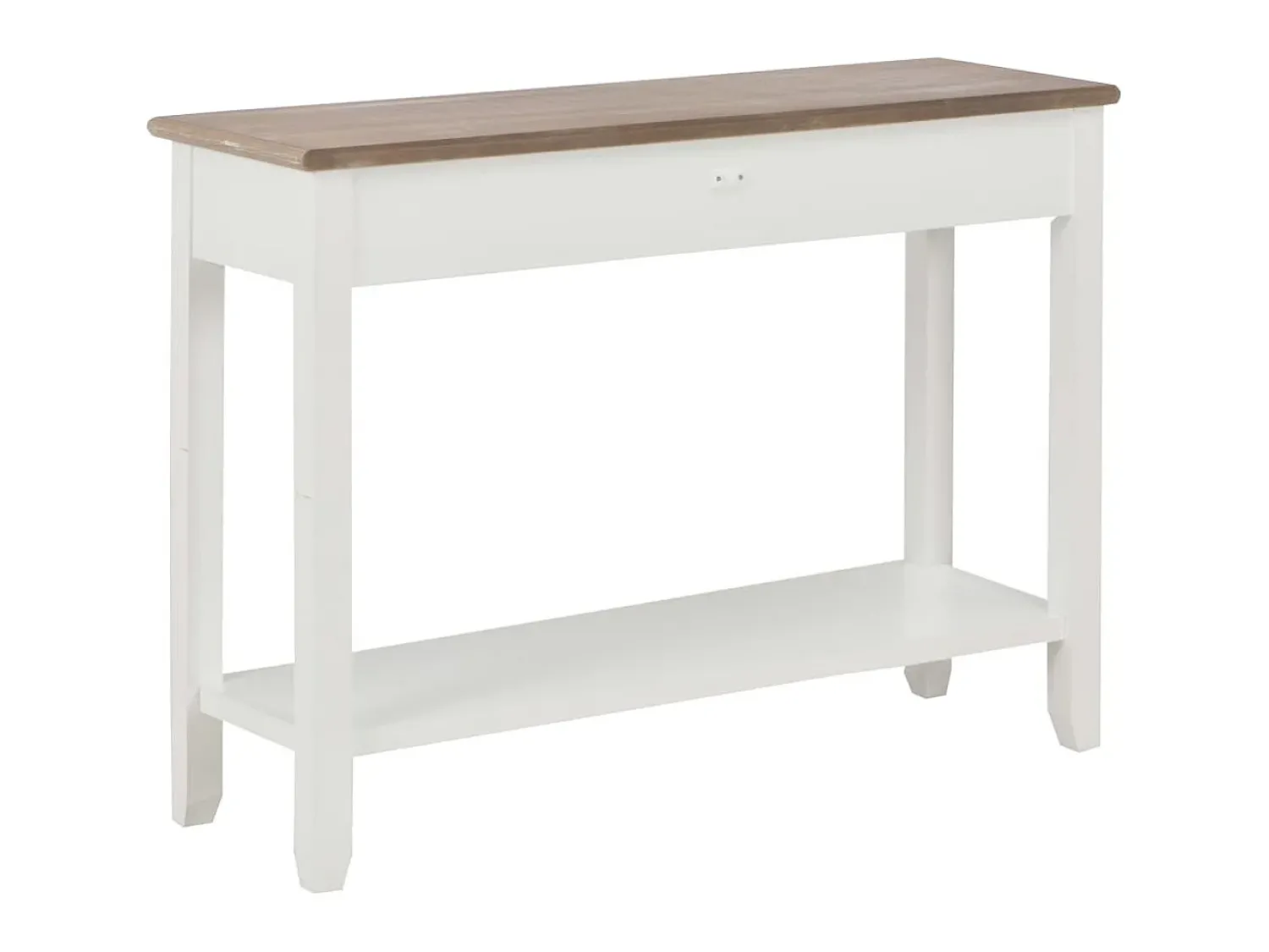Consola* Mesa consola 110x35x80 cm madeira PT142810 Branco