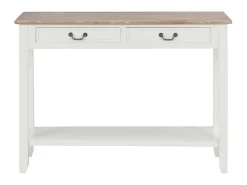 Consola* Mesa consola 110x35x80 cm madeira PT142810 Branco