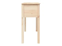 Consola*vidaxl Mesa consola 100x35x75 cm madeira de pinho maciço Castanho
