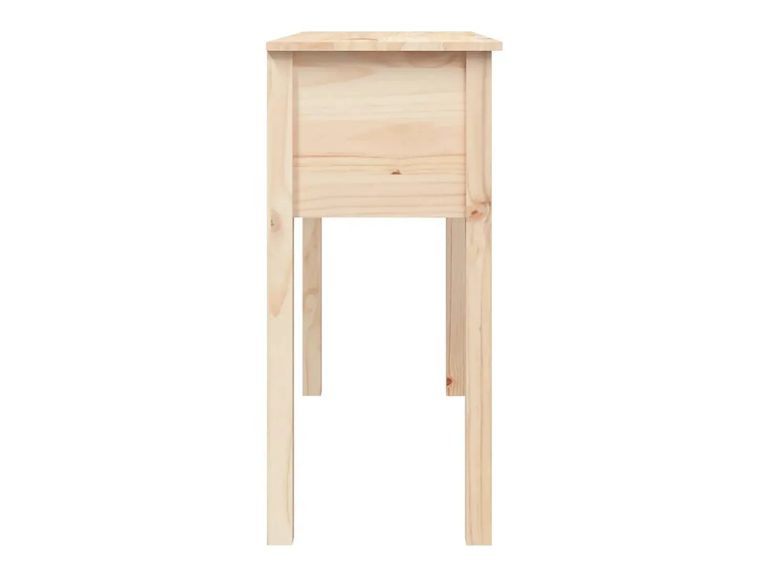 Consola*vidaxl Mesa consola 100x35x75 cm madeira de pinho maciço Castanho