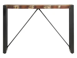 Best Mesa consola 110x35x76 cm madeira recuperada maciça PT838011 Castanho
